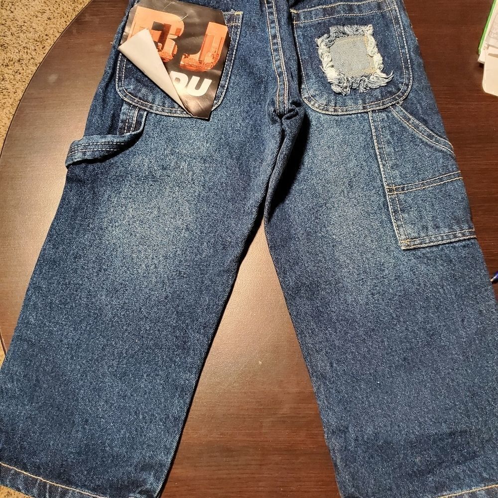 BJ Badu children's carpenter jeans distressed pocket